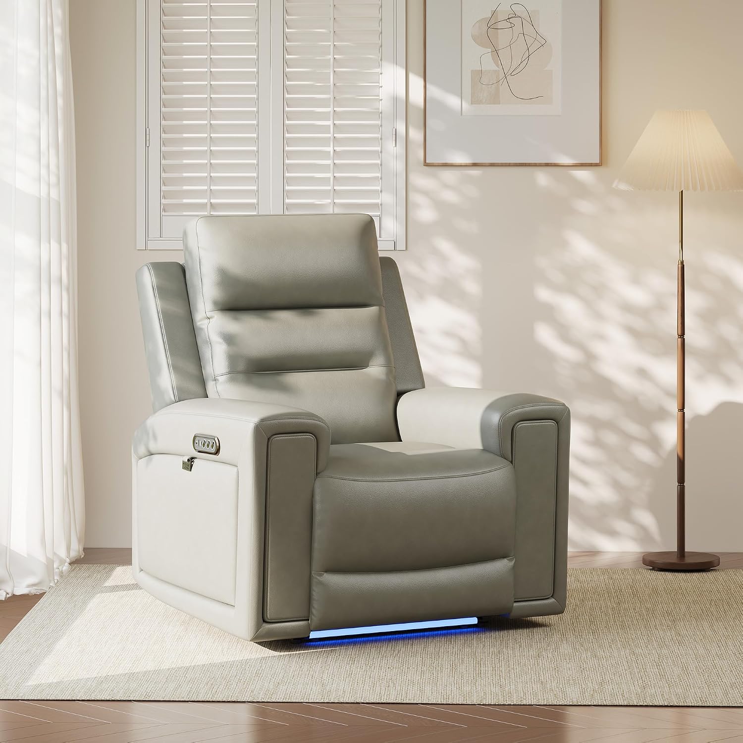 Home Cinema Chairs - 트리플 모터 파워 리클라이너 의자, 가죽