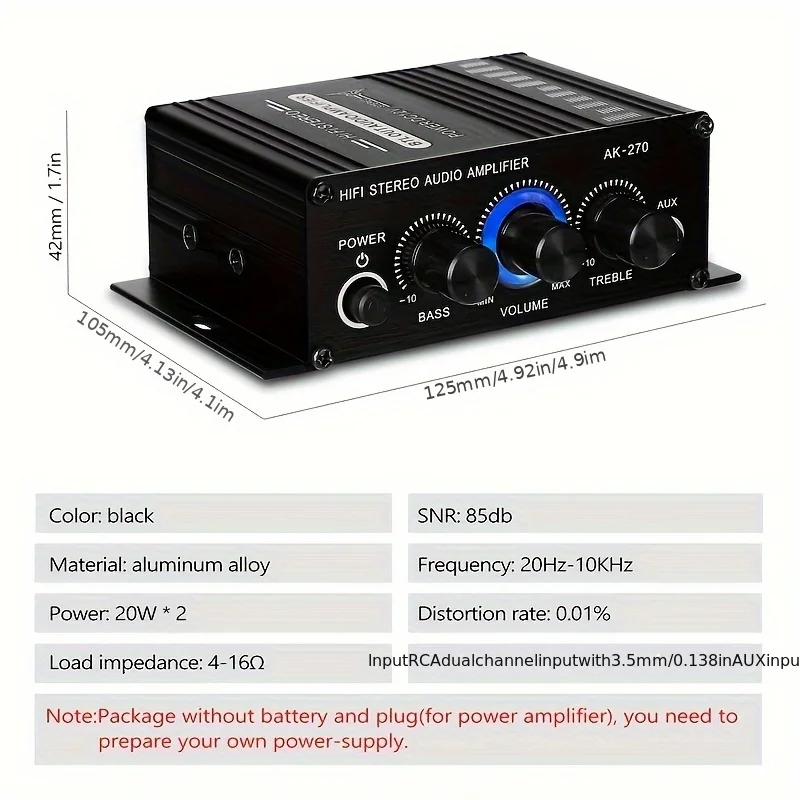 AK-270 HIFI 앰프 채널 2.0 스테레오 오디오 - Audio Home Cinema 리뷰 및 가격