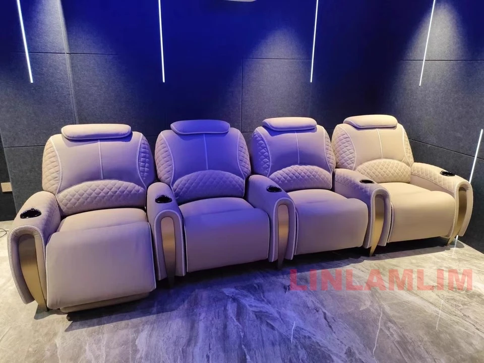 고급 전기 안락의자 극장 좌석 소파 - LED 조명,  - Home Cinema Chairs 리뷰 및 가격