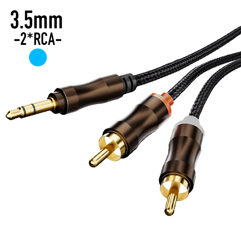 RCA-3.5mm 잭 AUX 오디오 케이블 HiFi 스 - Home Cinema Tv 리뷰 및 가격